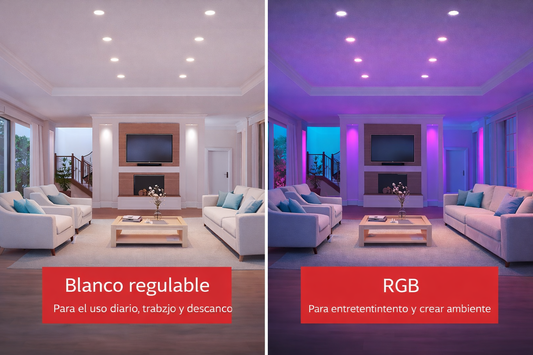 Bombilla LED Inteligente GU10 RGB WiFi – Control por App, Alexa y Google Home