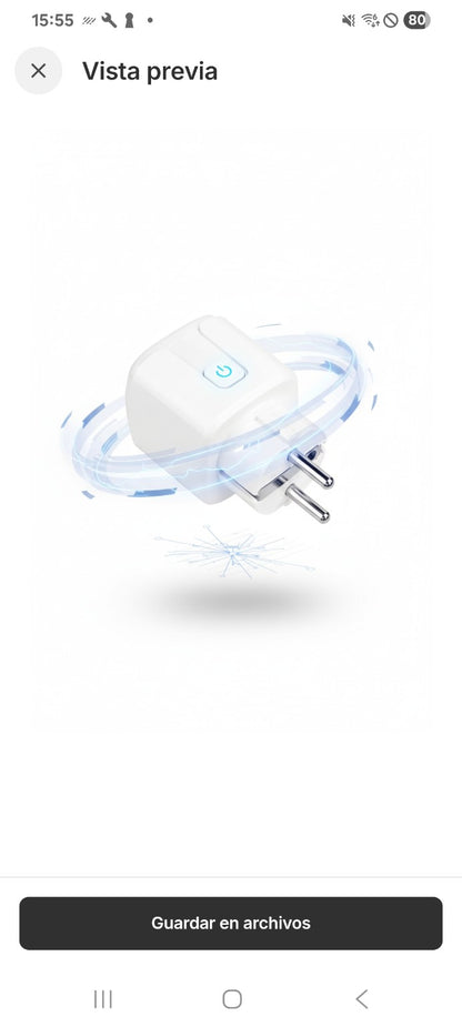 Enchufe Inteligente WiFi 20A con Medidor de Consumo