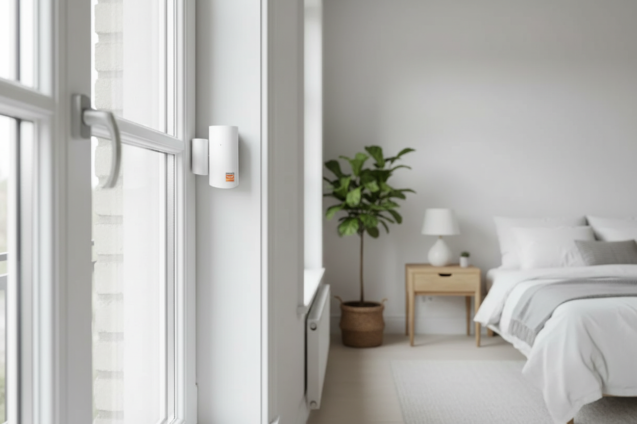 Sensor en ventana real